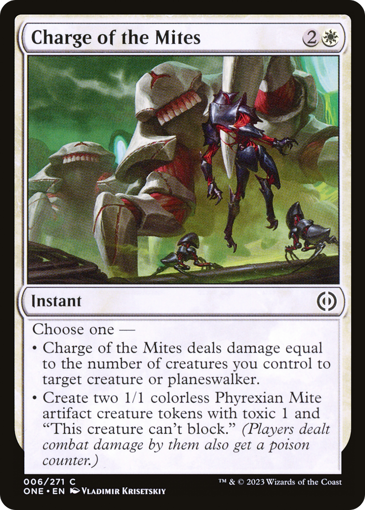 Charge of the Mites [Phyrexia: All Will Be One]-1
