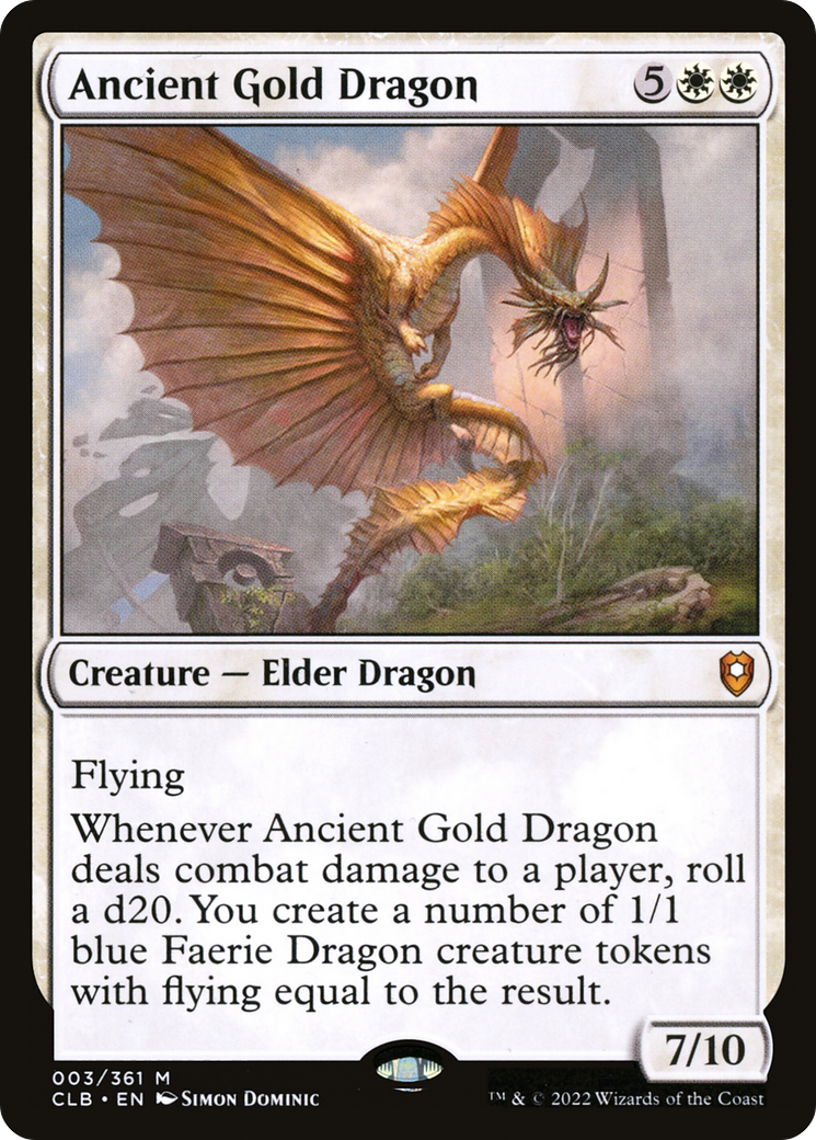 Ancient Gold Dragon [Commander Legends: Battle for Baldur's Gate]-1