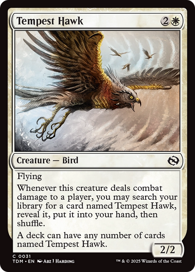 Tempest Hawk [Tarkir: Dragonstorm]-1