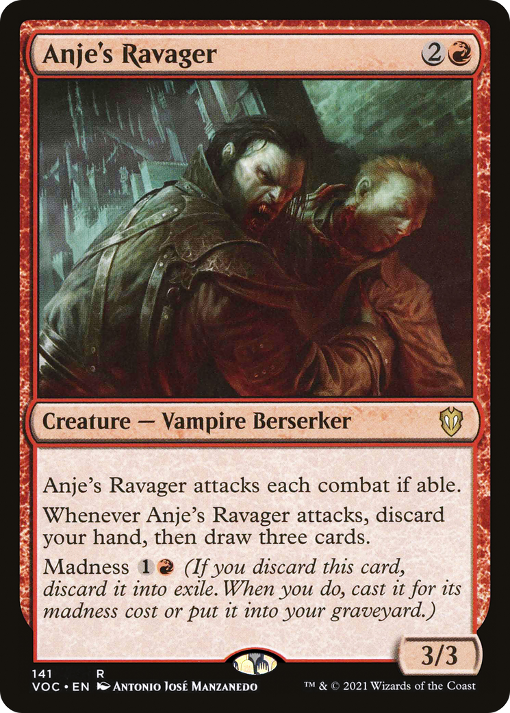 Anje's Ravager [Innistrad: Crimson Vow Commander]-1