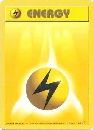 Lightning Energy (100/102) [Base Set Unlimited]-1