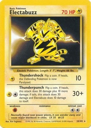 Electabuzz (20/102) [Base Set Unlimited]-1