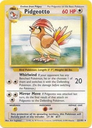 Pidgeotto (22/102) [Base Set Unlimited]-1
