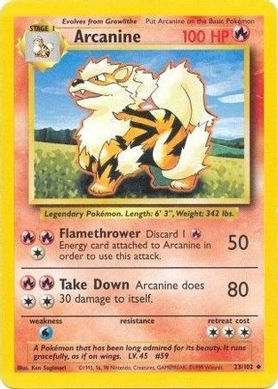 Arcanine (23/102) [Base Set Unlimited]-1