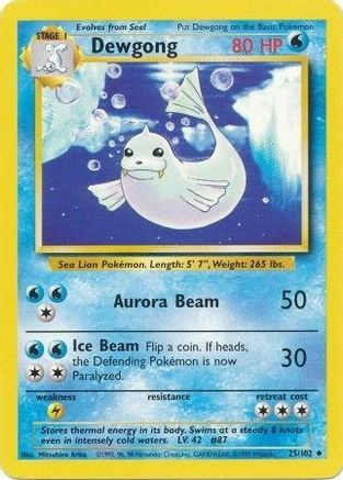 Dewgong (25/102) [Base Set Unlimited]-1