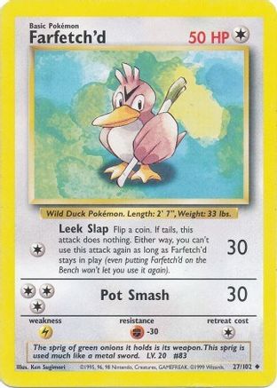 Farfetch'd (27/102) [Base Set Unlimited]-1