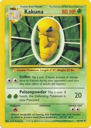 Kakuna (33/102) [Base Set Unlimited]-1
