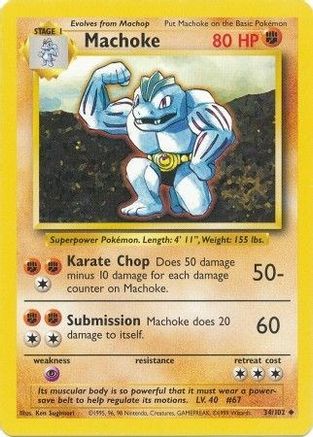 Machoke (34/102) [Base Set Unlimited]-1