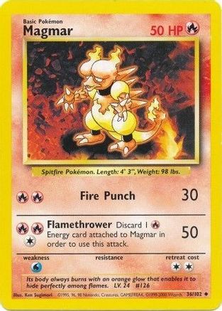 Magmar (36/102) [Base Set Unlimited]-1
