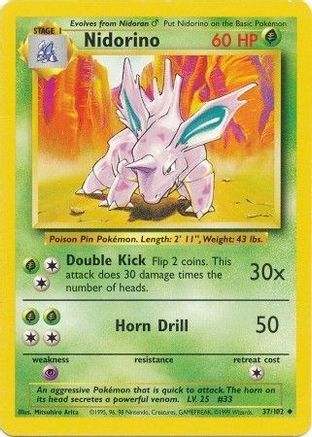 Nidorino (37/102) [Base Set Unlimited]-1