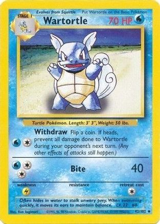 Wartortle (42/102) [Base Set Unlimited]-1
