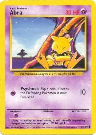 Abra (43/102) [Base Set Unlimited]-1