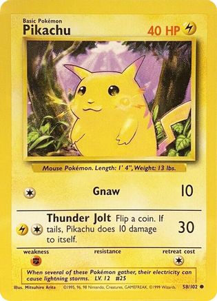 Pikachu (58/102) [Base Set Unlimited]-1