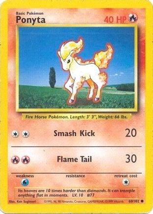 Ponyta (60/102) [Base Set Unlimited]-1
