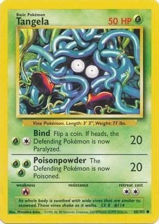 Tangela (66/102) [Base Set Unlimited]-1