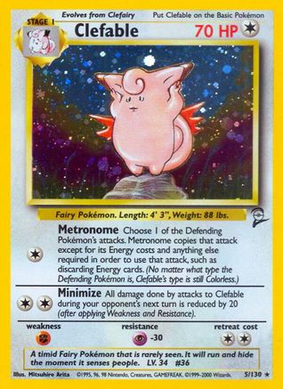 Clefable (5/130) [Base Set 2]-1