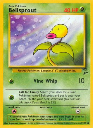 Bellsprout (66/130) [Base Set 2]-1