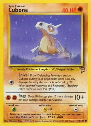 Cubone (70/130) [Base Set 2]-1