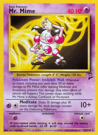 Mr. Mime (27/130) [Base Set 2]-1