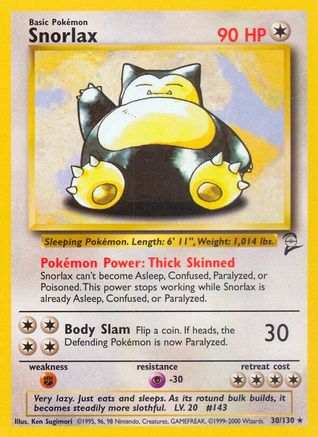 Snorlax (30/130) [Base Set 2]-1