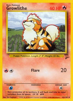 Growlithe (42/130) [Base Set 2]-1