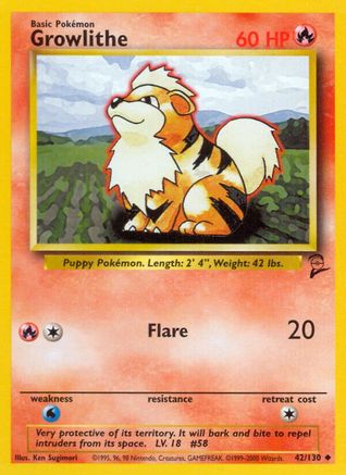 Growlithe (42/130) [Base Set 2]-1