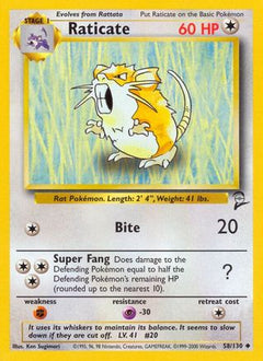 Raticate (58/130) [Base Set 2]-1