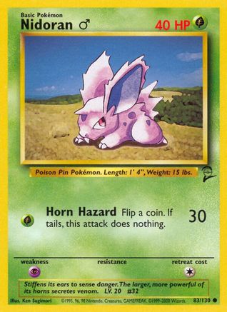 Nidoran (83/130) (Male) [Base Set 2]-1