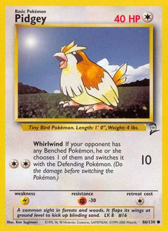 Pidgey (86/130) [Base Set 2]-1