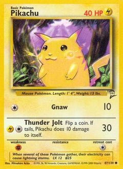 Pikachu (87/130) [Base Set 2]-1