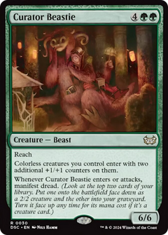 Curator Beastie [Duskmourn: House of Horror Commander]-1