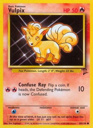 Vulpix (99/130) [Base Set 2]-1