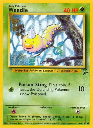 Weedle (100/130) [Base Set 2]-1