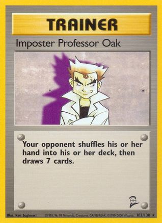 Imposter Professor Oak (102/130) [Base Set 2]-1