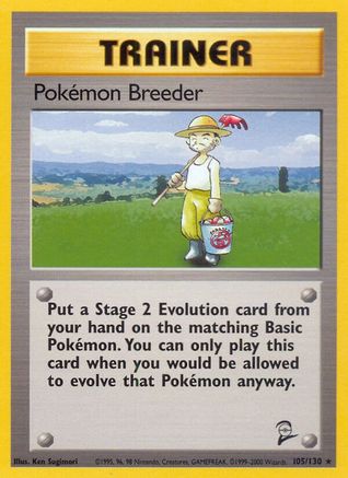 Pokemon Breeder (105/130) [Base Set 2]-1