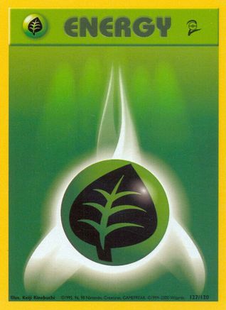 Grass Energy (127/130) [Base Set 2]-1
