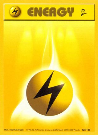 Lightning Energy (128/130) [Base Set 2]-1
