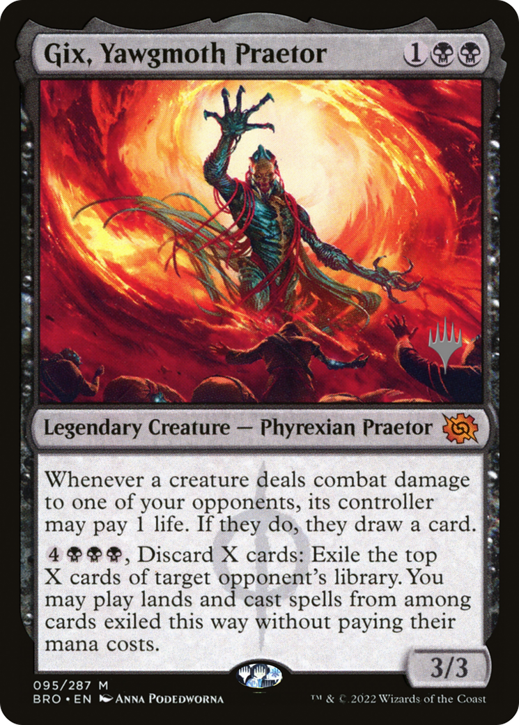 Gix, Yawgmoth Praetor (Promo Pack) [The Brothers' War Promos]-1