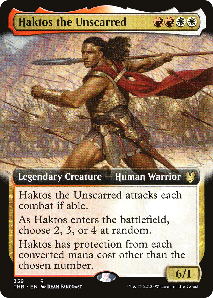 Haktos the Unscarred (Extended Art) [Theros Beyond Death]-1
