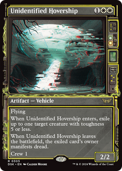 Unidentified Hovership (Showcase) (DSK-305) - Duskmourn: House of Horror: (Showcase) Foil-1