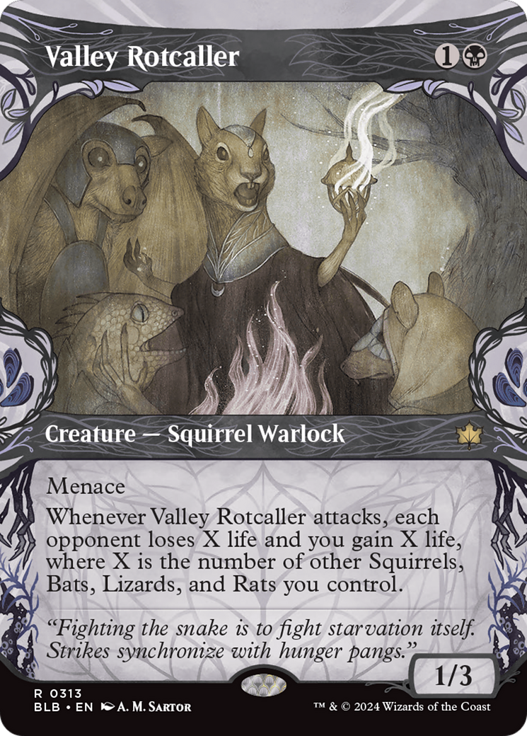 Valley Rotcaller (Showcase) (BLB-313) - Bloomburrow: (Showcase) (Borderless)-1