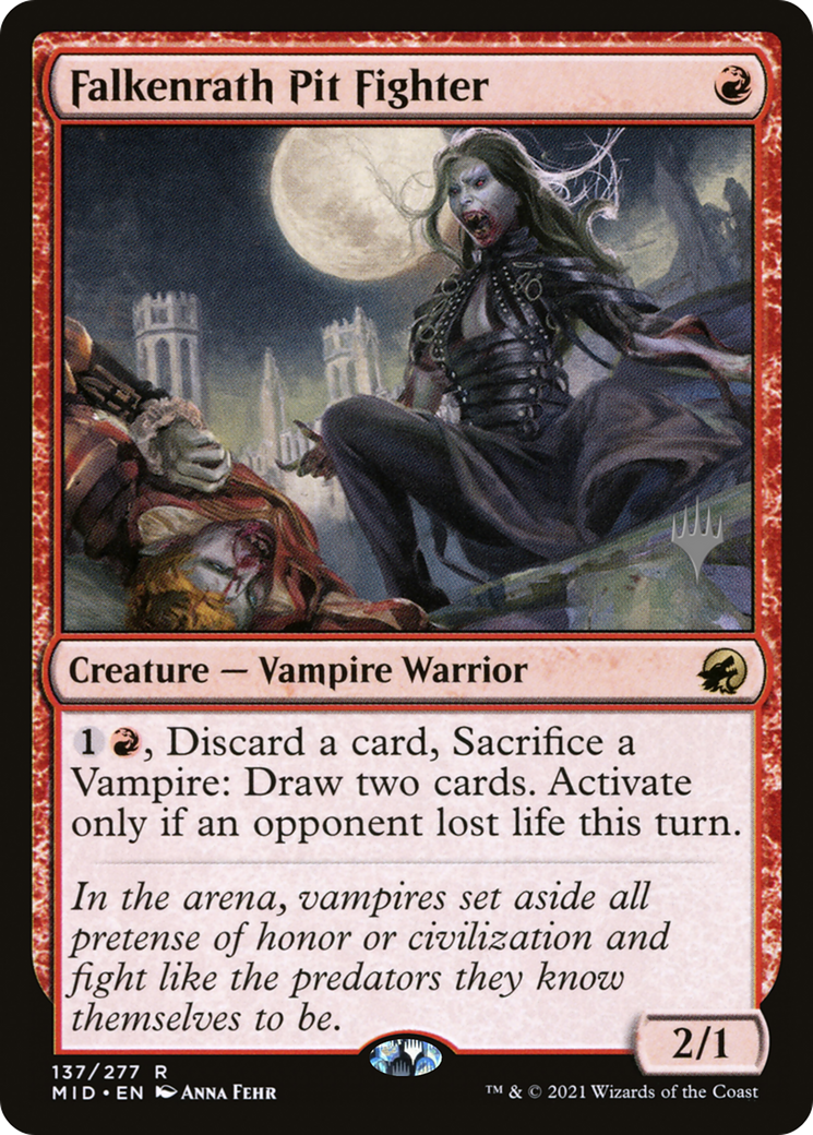 Falkenrath Pit Fighter (Promo Pack) [Innistrad: Midnight Hunt Promos]-1