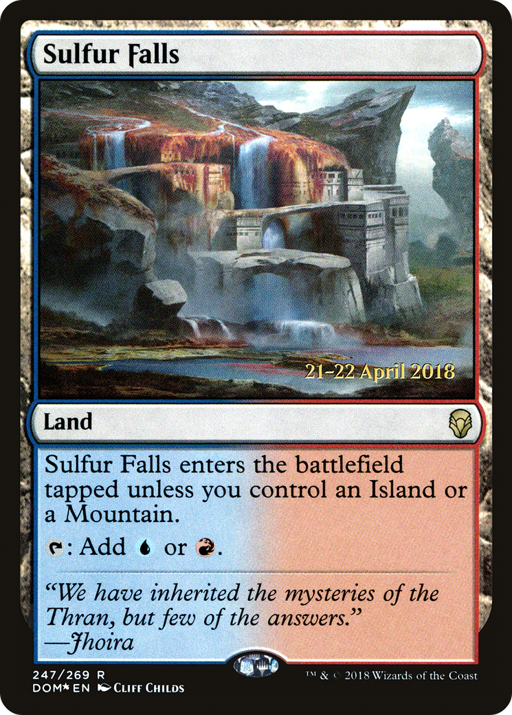Sulfur Falls [Dominaria Prerelease Promos]-1