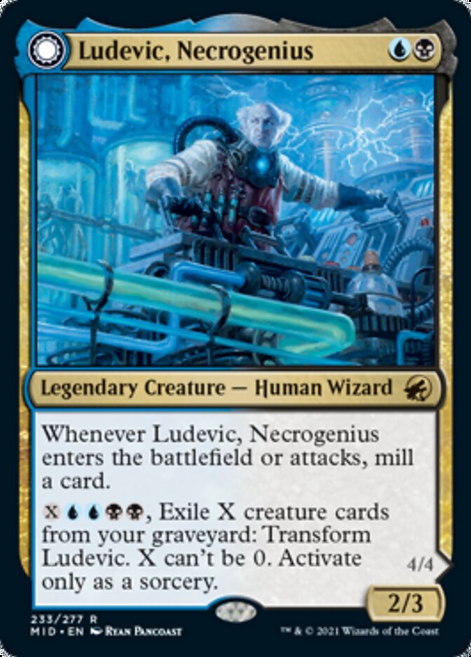 Ludevic, Necrogenius // Olag, Ludevic's Hubris [Innistrad: Midnight Hunt]-1
