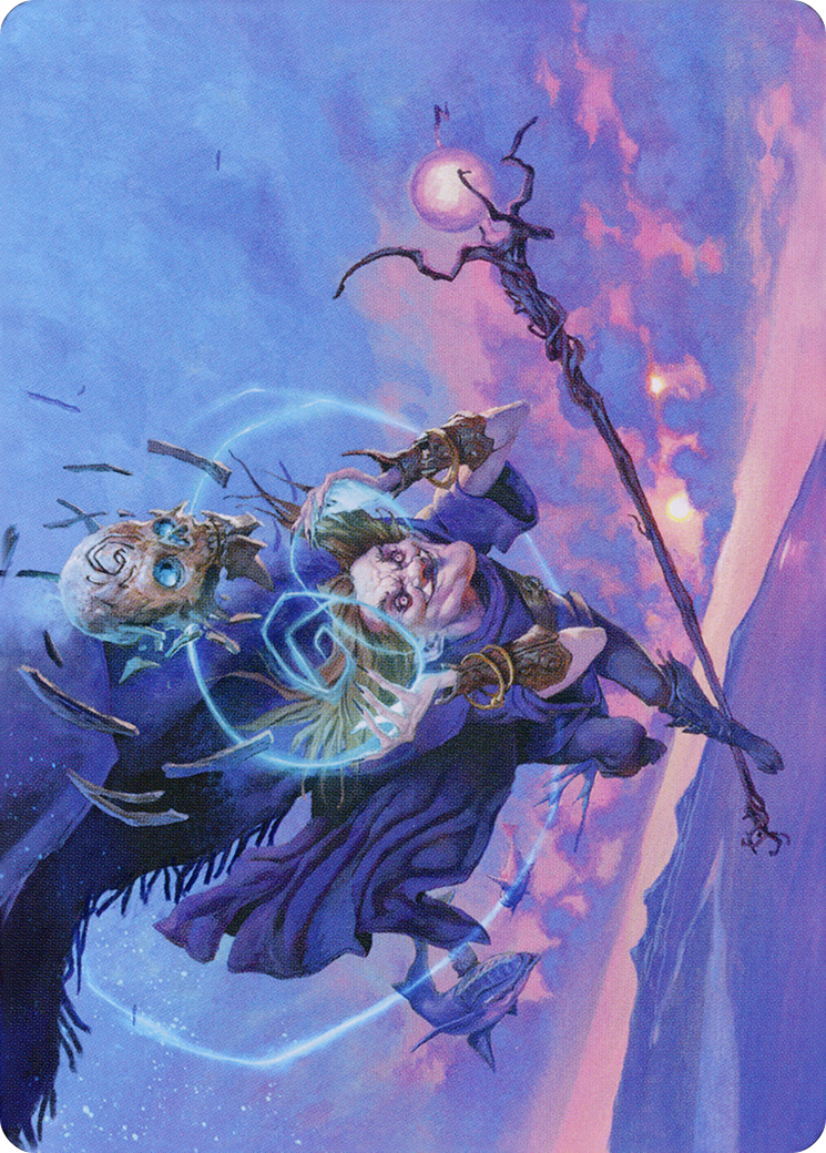 Zur, Eternal Schemer // Zur, Eternal Schemer (ADMU-056) - Dominaria United Art Series (Borderless) Foil-1
