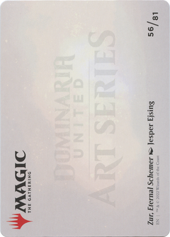 Zur, Eternal Schemer // Zur, Eternal Schemer (ADMU-056) - Dominaria United Art Series (Borderless) Foil-2