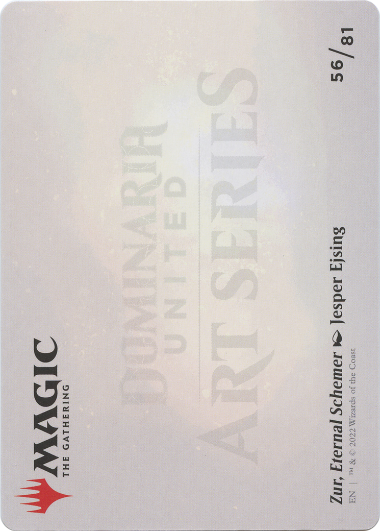 Zur, Eternal Schemer // Zur, Eternal Schemer (ADMU-056) - Dominaria United Art Series (Borderless) Foil-2