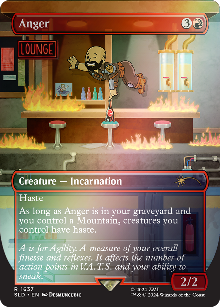 Anger (Rainbow Foil) [Secret Lair Drop Series]-1