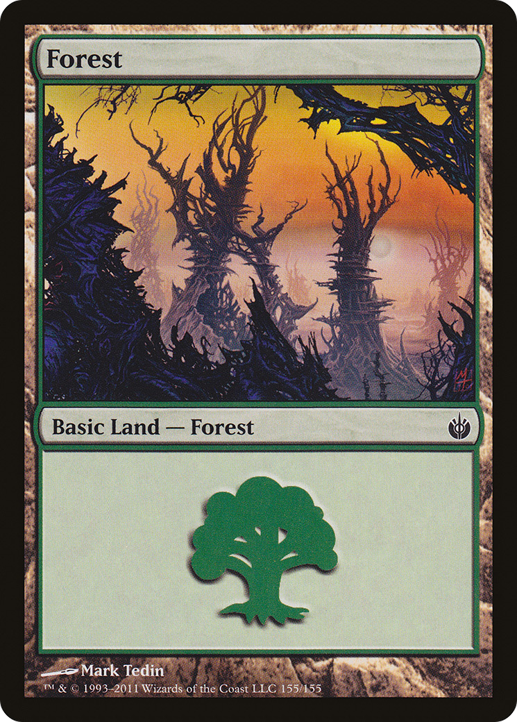 Forest (155) [Mirrodin Besieged]-1