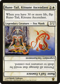 Rune-Tail, Kitsune Ascendant // Rune-Tail's Essence [Saviors of Kamigawa]-1